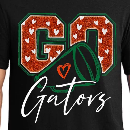 Go Cheer Gators Design Pajama Set