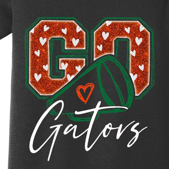 Go Cheer Gators Design Baby Bodysuit