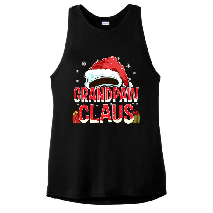 Grandpaw Claus Group Funny Gift Matching Family Christmas Great Gift Ladies Tri-Blend Wicking Tank