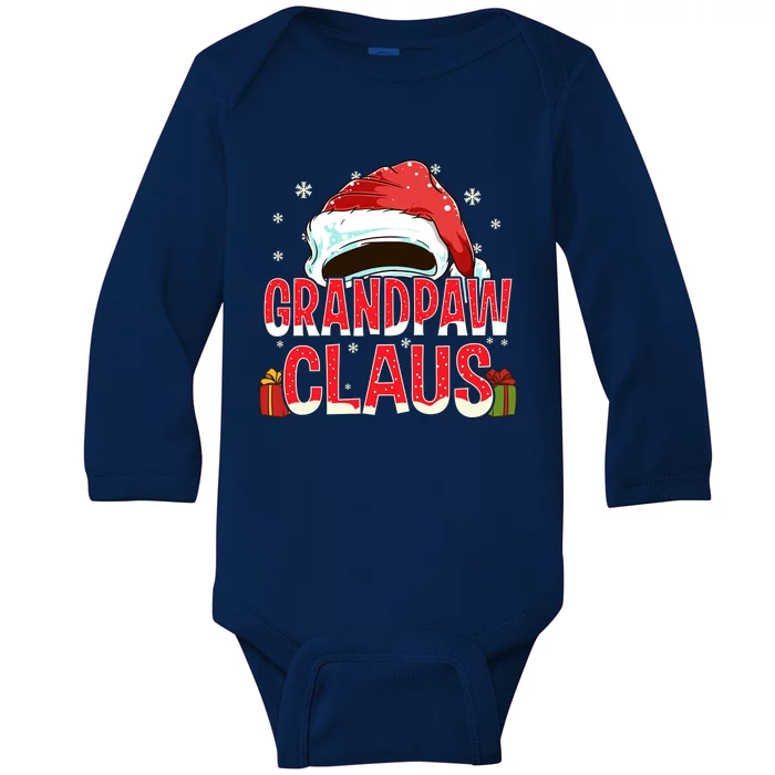 Grandpaw Claus Group Funny Gift Matching Family Christmas Great Gift Baby Long Sleeve Bodysuit