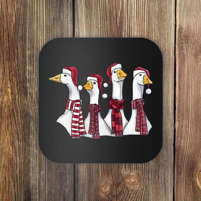 Goose Christmas Geese Crew Neck Coaster