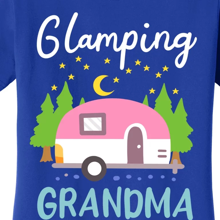 Glamping Camper Grandma Grandmother Camping Gift Women's T-Shirt