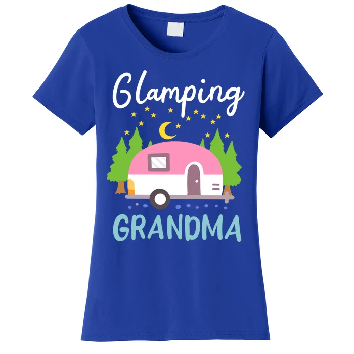 Glamping Camper Grandma Grandmother Camping Gift Women's T-Shirt