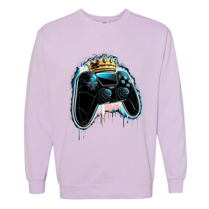 Gaming Controller Gamer Life Video Gamer Lovers Cute Gift Garment-Dyed Sweatshirt