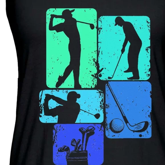 Golf Club Golfer Golfing Ladies Essential Flowy Tank