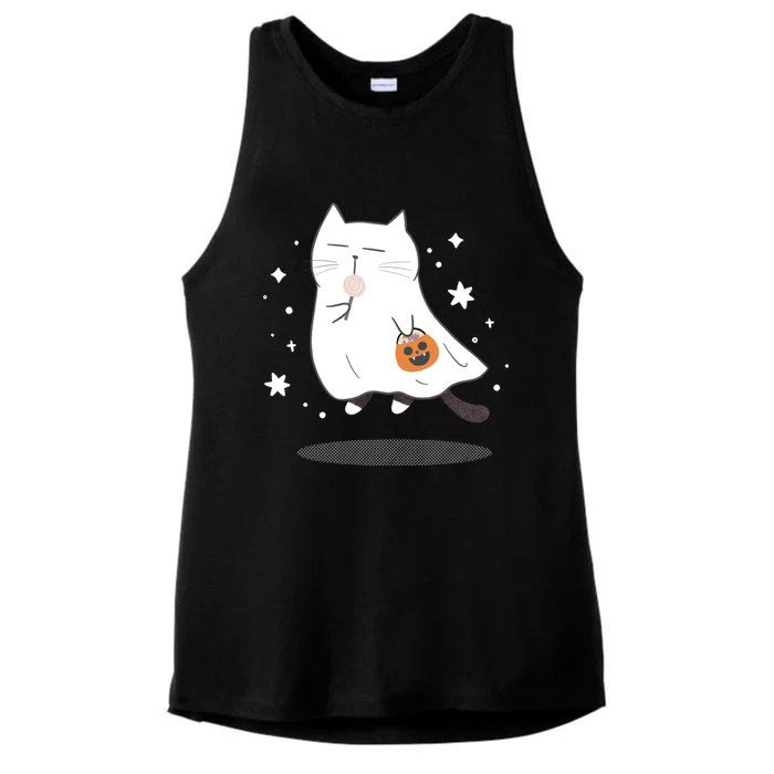 Ghost Cat Ladies Tri-Blend Wicking Tank