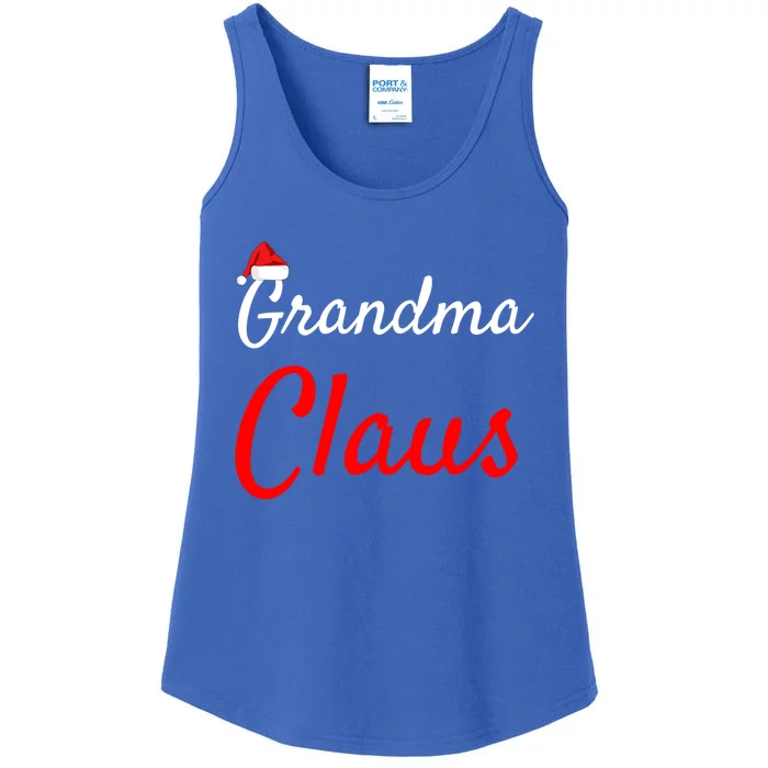 Grandma Claus Gift Mama Claus Daddy Claus Pjs Funny Gift Ladies Essential Tank