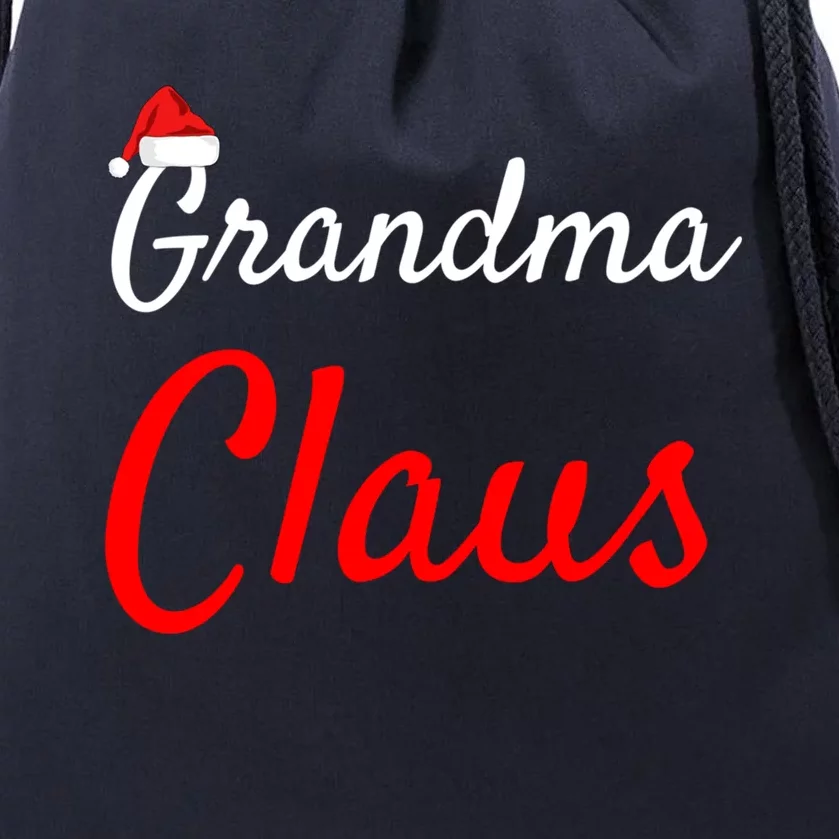 Grandma Claus Gift Mama Claus Daddy Claus Pjs Funny Gift Drawstring Bag