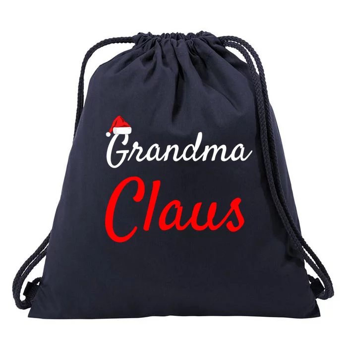 Grandma Claus Gift Mama Claus Daddy Claus Pjs Funny Gift Drawstring Bag