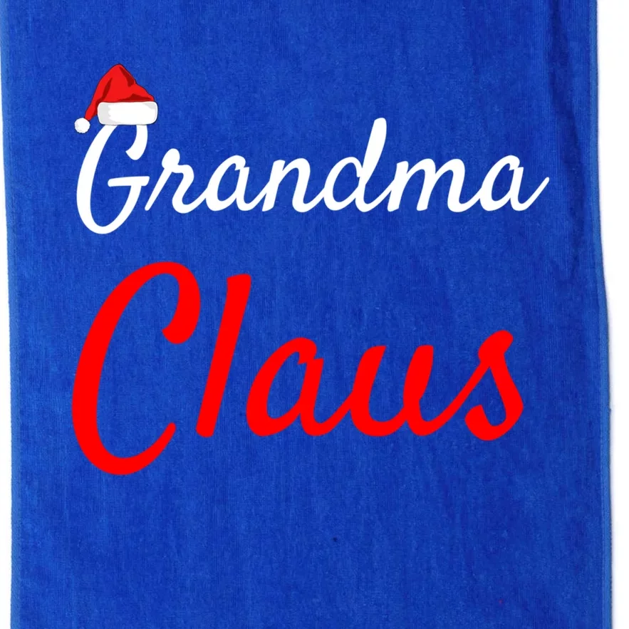 Grandma Claus Gift Mama Claus Daddy Claus Pjs Funny Gift Platinum Collection Golf Towel