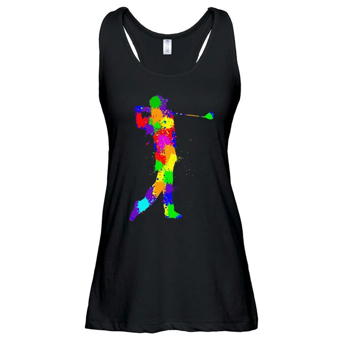 Golf Club Golfer Golfing Ladies Essential Flowy Tank