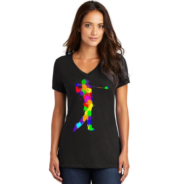 Golf Club Golfer Golfing Women's V-Neck T-Shirt