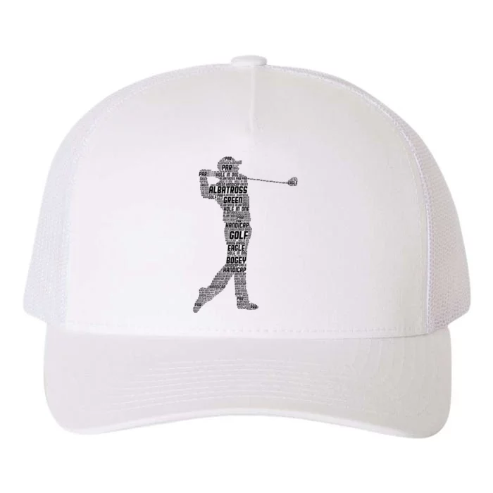 Golf Club Golfer Golfing Yupoong Adult 5-Panel Trucker Hat