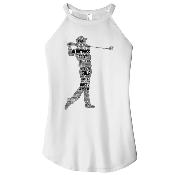 Golf Club Golfer Golfing Women’s Perfect Tri Rocker Tank