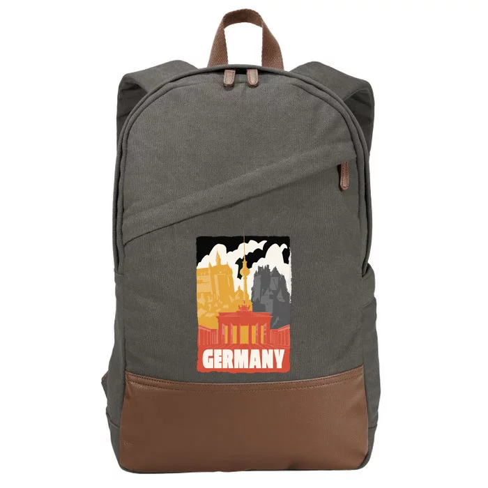 Germany Castle Cotton Canvas Backpack