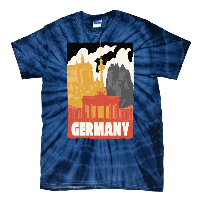 Germany Castle Tie-Dye T-Shirt