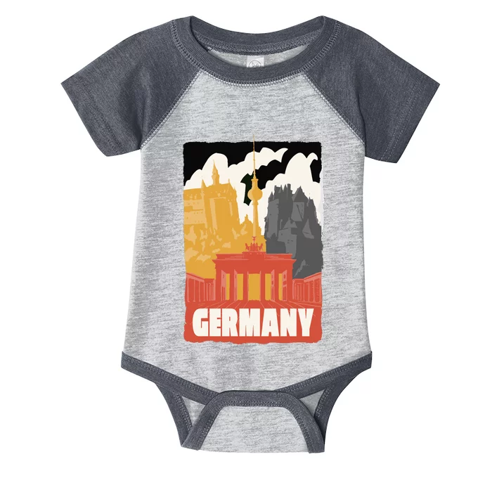 Germany Castle Infant Baby Jersey Bodysuit