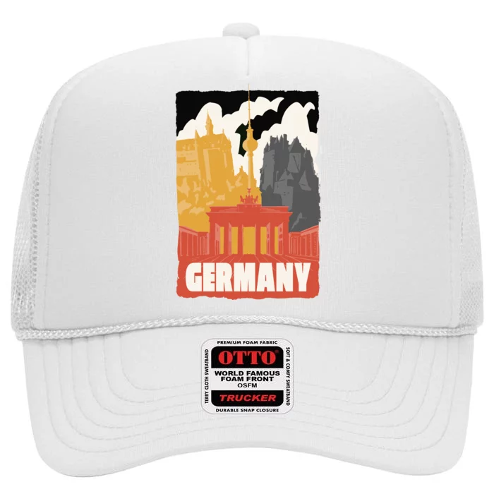 Germany Castle High Crown Mesh Trucker Hat