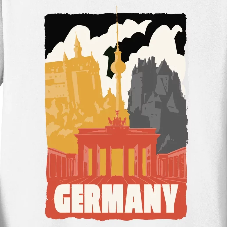 Germany Castle Kids Long Sleeve Shirt