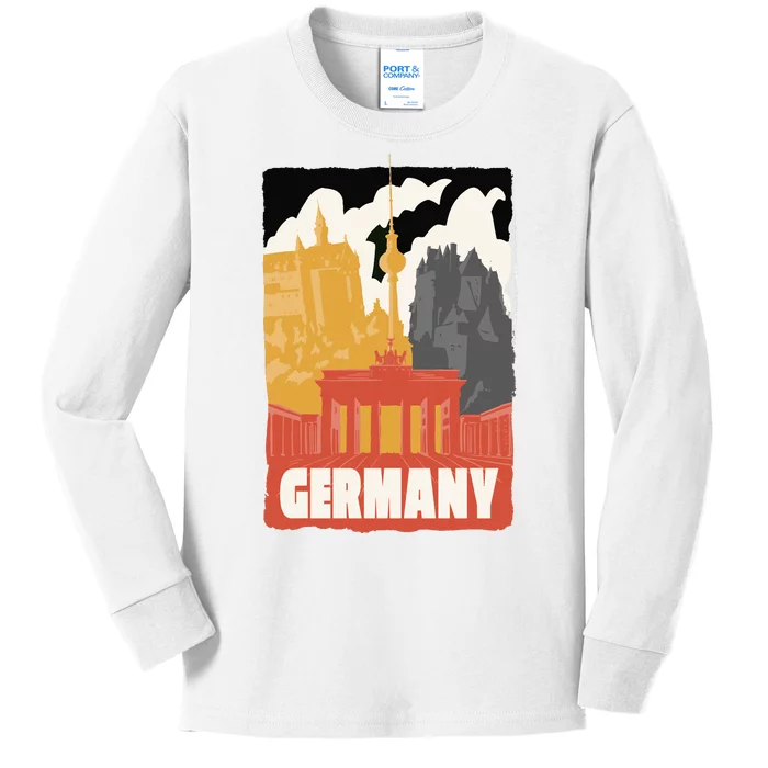 Germany Castle Kids Long Sleeve Shirt