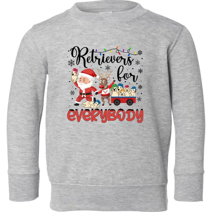 Golden Christmas Golden Retrievers For Everybody Xmas Great Gift Toddler Sweatshirt