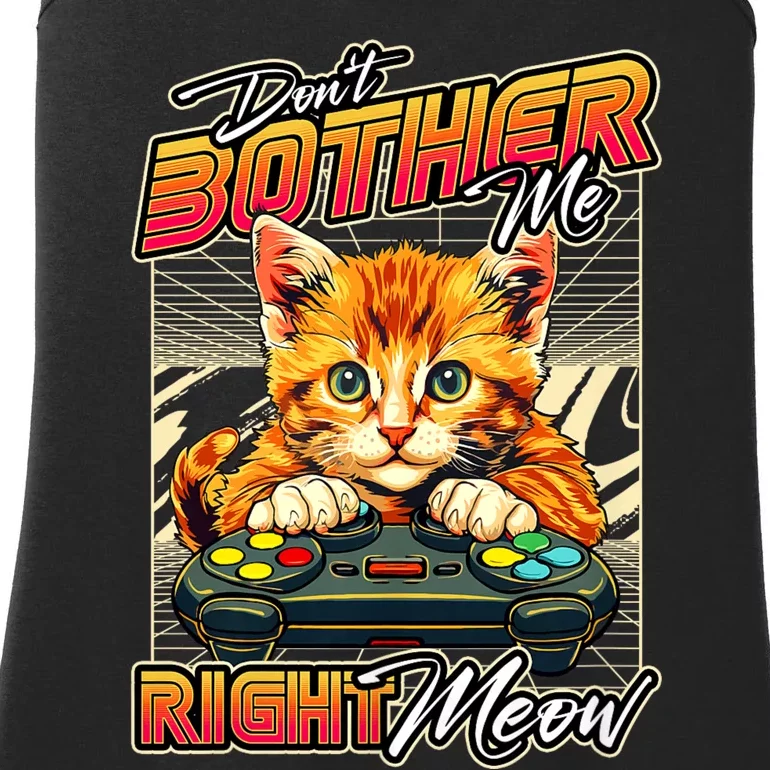 Gamer Cat Gaming Video Game & Cat Lover Ladies Essential Tank