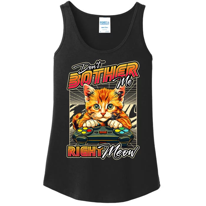 Gamer Cat Gaming Video Game & Cat Lover Ladies Essential Tank