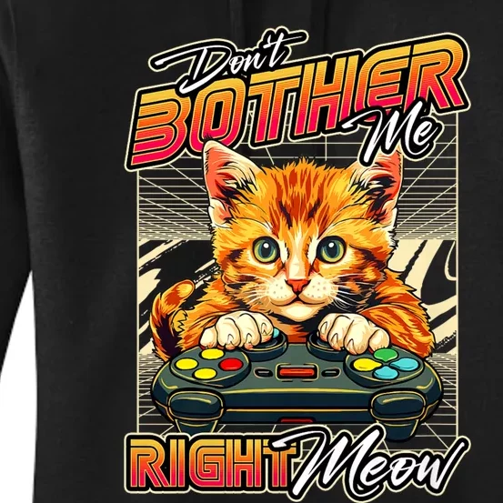 Gamer Cat Gaming Video Game & Cat Lover Women's Pullover Hoodie