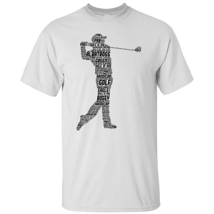 Golf Club Golfer Golfing Tall T-Shirt