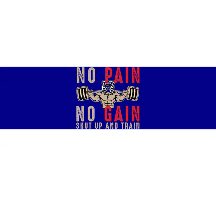 Gym Cute Gift Workout Cute Gift Fitness Cute Gift No Pain No Gain Gift Bumper Sticker