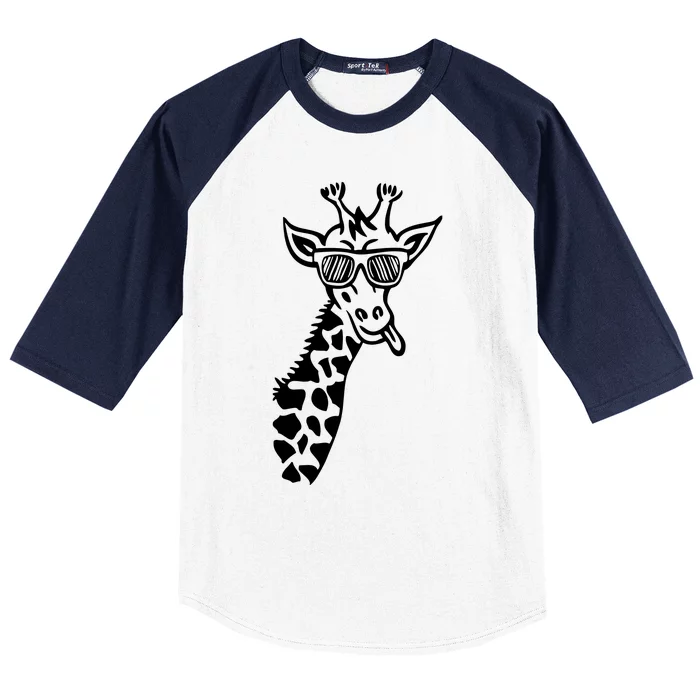 Giraffe Cool Baseball Sleeve Shirt