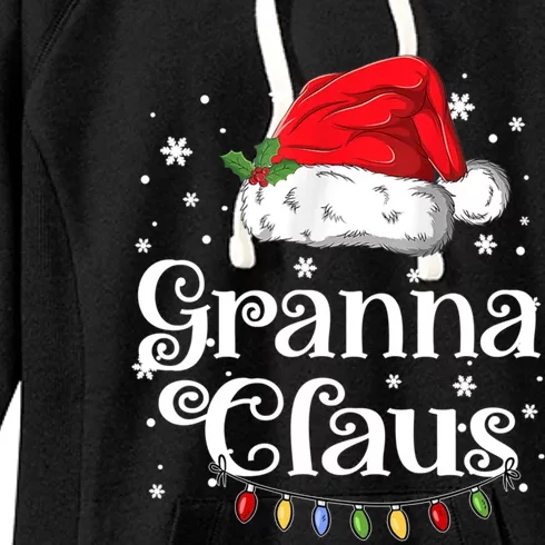 Granna Claus Great Gift Christmas Pajama Family Matching Xmas Gift Women's Fleece Hoodie