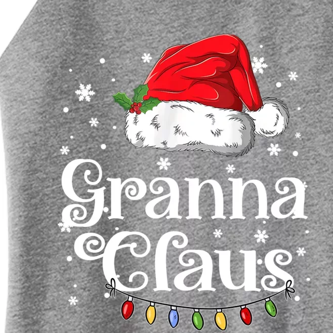 Granna Claus Great Gift Christmas Pajama Family Matching Xmas Gift Women’s Perfect Tri Rocker Tank