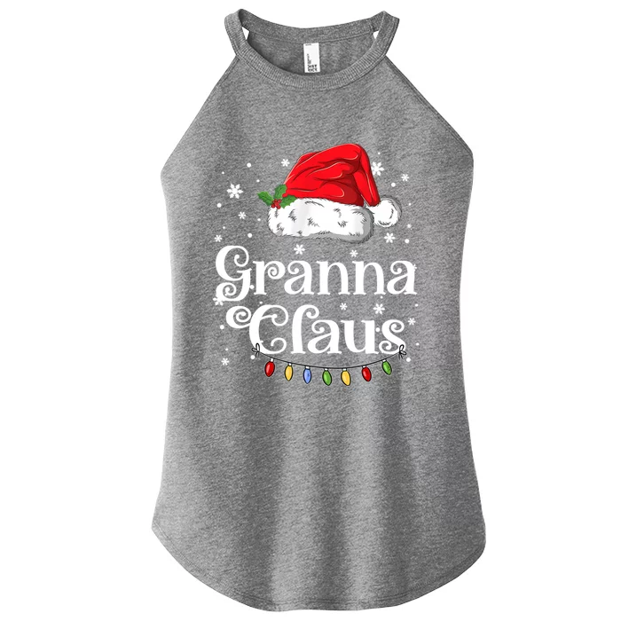 Granna Claus Great Gift Christmas Pajama Family Matching Xmas Gift Women’s Perfect Tri Rocker Tank