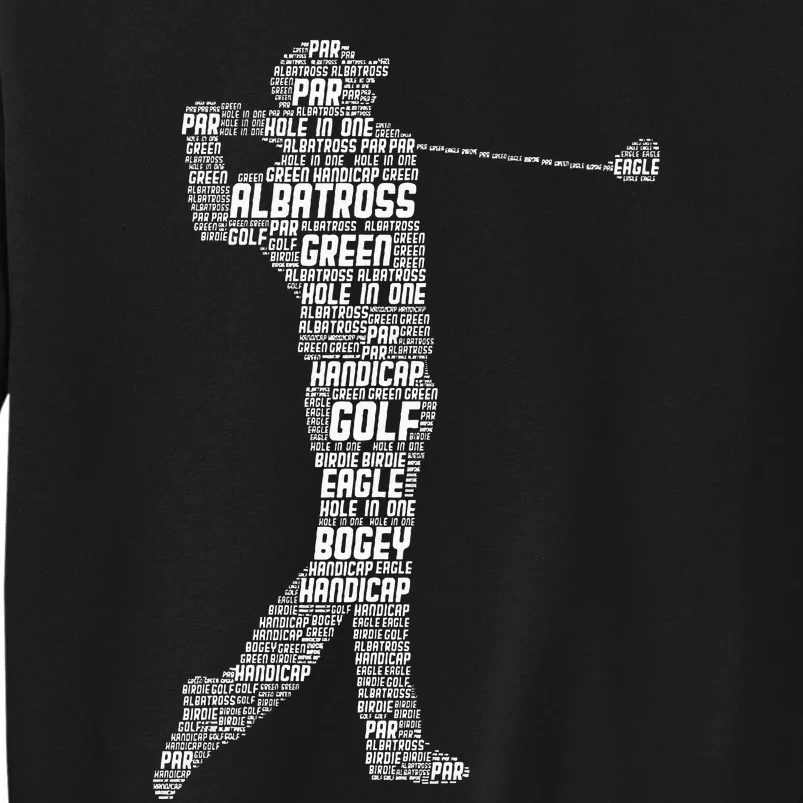 Golf Club Golfer Golfing Men Kids Tall Sweatshirt