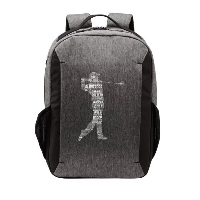 Golf Club Golfer Golfing Men Kids Vector Backpack