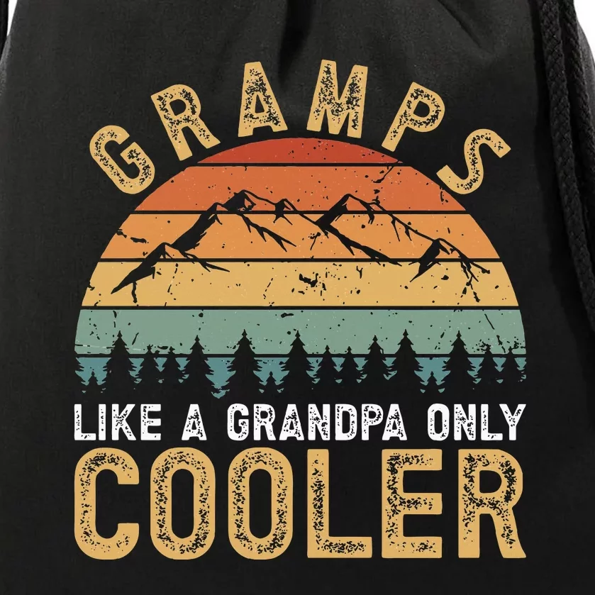 Gramps Cool Gramps Grandpa Gramps Grandfather Drawstring Bag