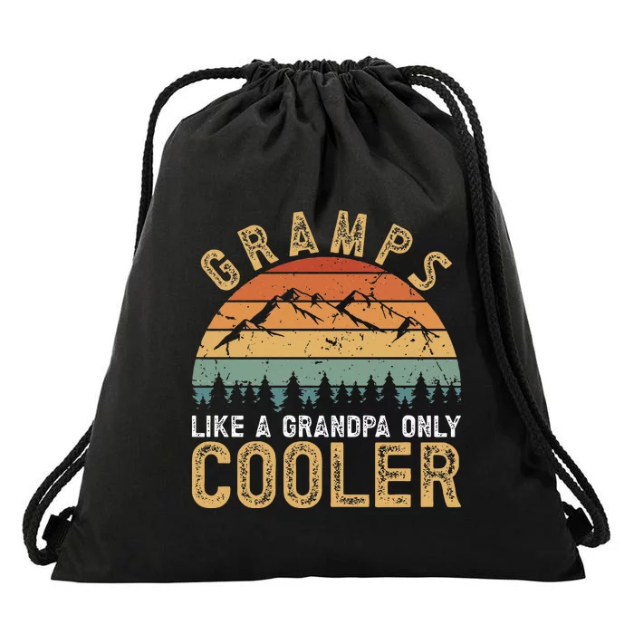 Gramps Cool Gramps Grandpa Gramps Grandfather Drawstring Bag