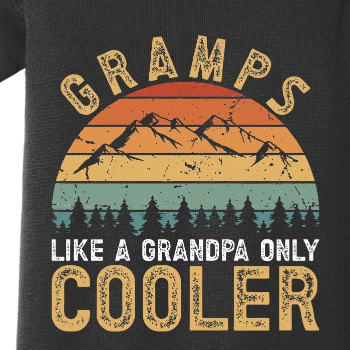 Gramps Cool Gramps Grandpa Gramps Grandfather Baby Bodysuit