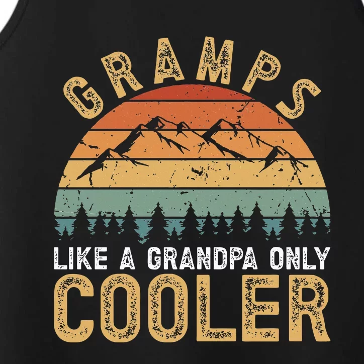 Gramps Cool Gramps Grandpa Gramps Grandfather Performance Tank