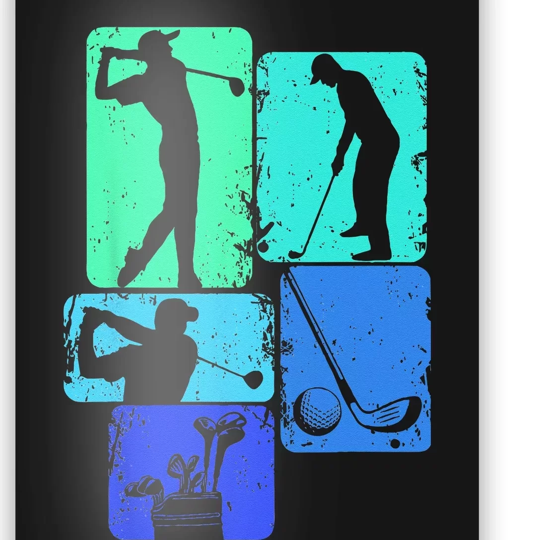 Golf Club Golfer Golfing Kids Poster