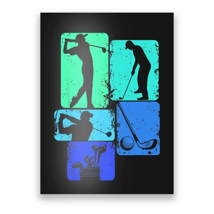 Golf Club Golfer Golfing Kids Poster