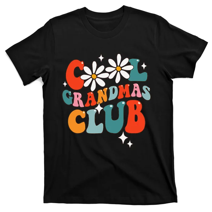 Groovy Cool Grandmas Club Funny Smile T-Shirt