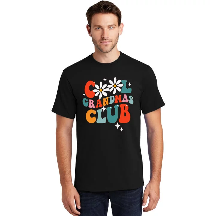 Groovy Cool Grandmas Club Funny Smile Tall T-Shirt