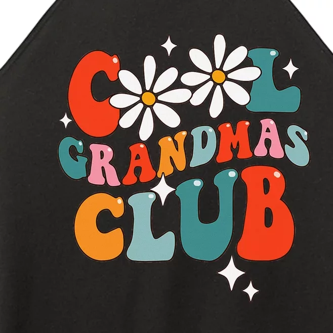 Groovy Cool Grandmas Club Funny Smile Women’s Perfect Tri Rocker Tank