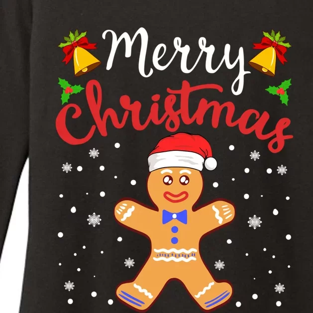 Gingerbread Cookie House Santa Collection Gift Womens CVC Long Sleeve Shirt