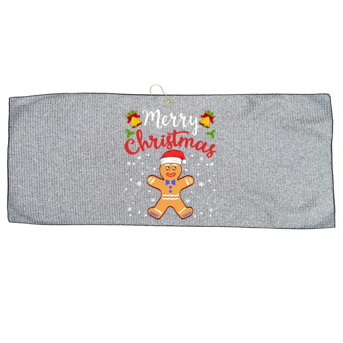 Gingerbread Cookie House Santa Collection Gift Large Microfiber Waffle Golf Towel