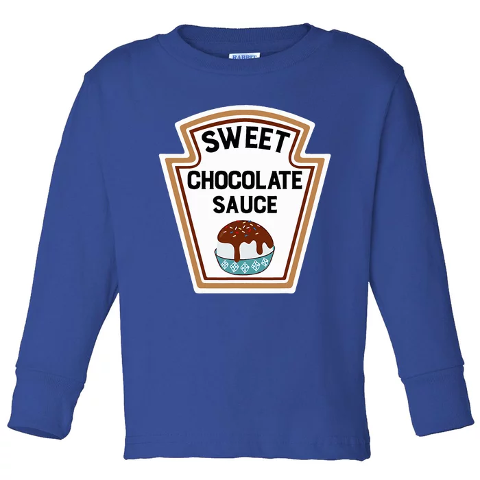 Group Condiments Halloween Costume Sweet Chocolate Sauce Toddler Long Sleeve Shirt