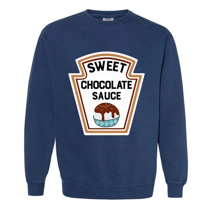 Group Condiments Halloween Costume Sweet Chocolate Sauce Garment-Dyed Sweatshirt