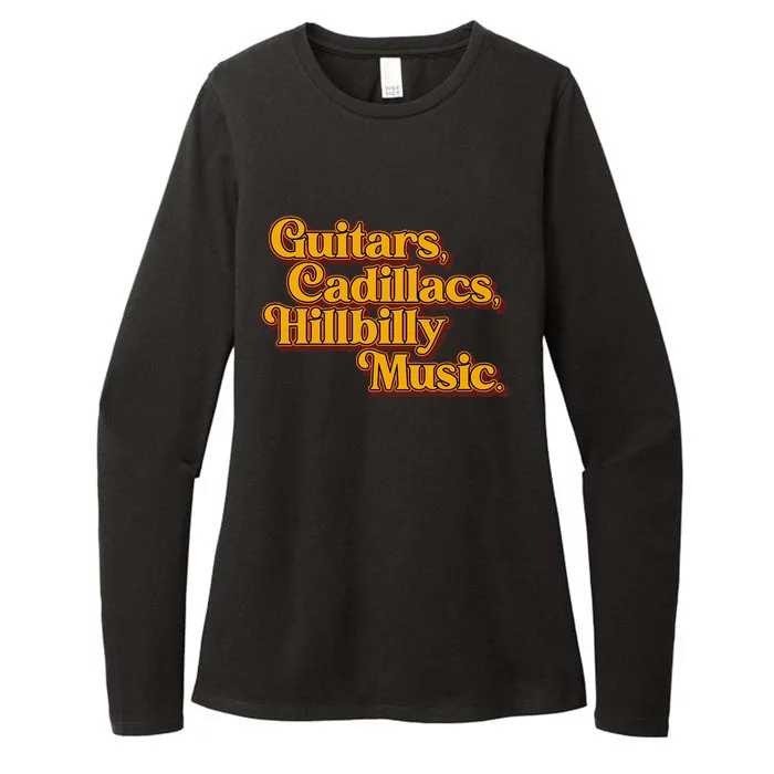 Guitars Cadillacs Hillbilly Music Apparel Womens CVC Long Sleeve Shirt